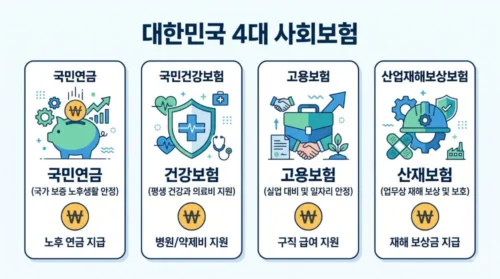 2026 4대보험 완벽 가이드 - 국민연금·건강보험·고용보험·산재보험 요율·계산·혜택 총정리