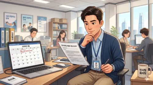 노동절 대체 휴무 수당 처리 기준 확인하는 인사 담당자