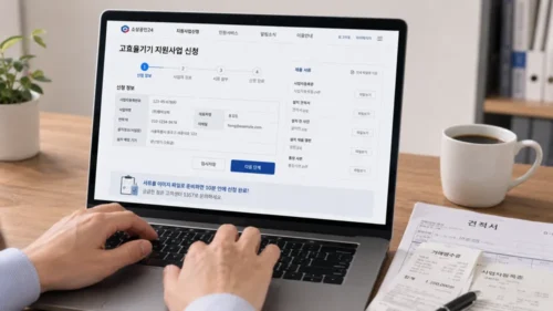 고효율기기 지원사업 온라인 신청