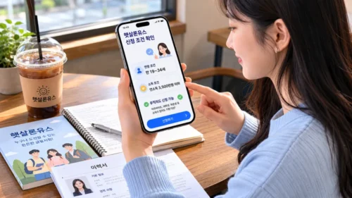 햇살론유스 신청 조건 확인